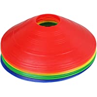 TRIXES Paquete de 20 Piezas de Conos Marcadores Multicolores Deportes Entrenamiento Fútbol Livianos Flexibles